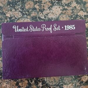 1985 United States Proof Set in Purple Case